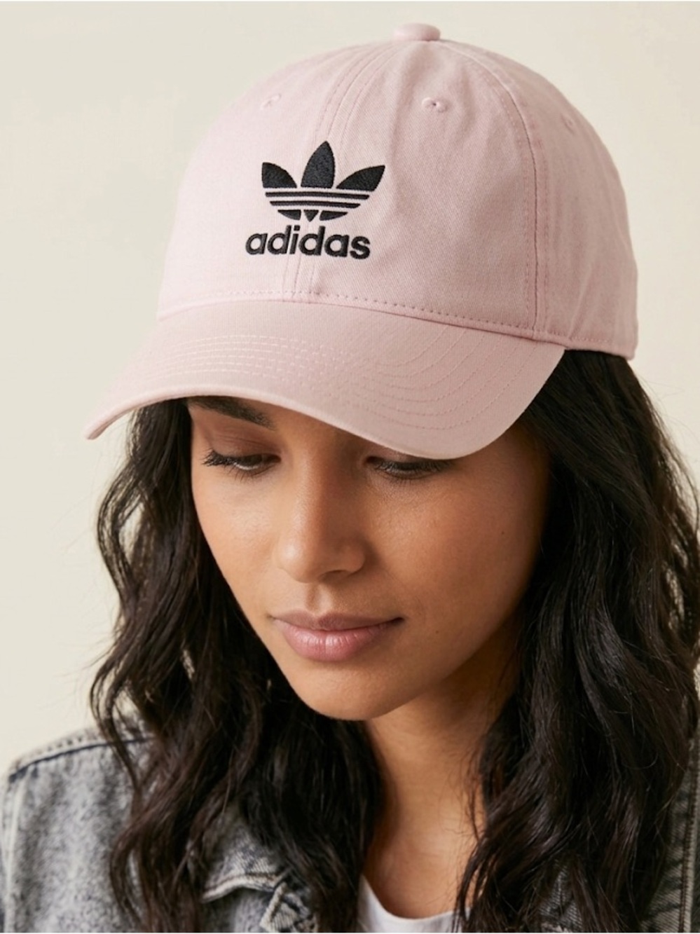 Adidas Originals Trefoil Relaxed Dad Hat, Light Pink Unisex